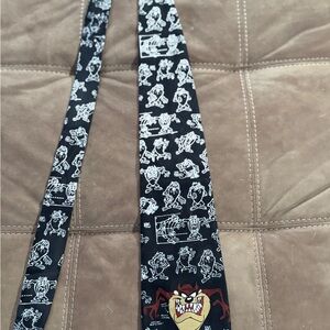Warner Bros. Black and White Taz Tie